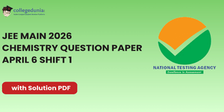 JEE Main 2026 April 6 Shift 1 Chemistry Question Paper with Solutions PDF : Available Here